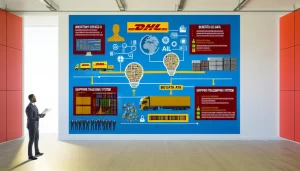 Trung tâm logistics với công nghệ AI của DHL tối ưu hóa chuỗi cung ứng toàn cầu.