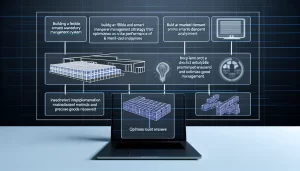 CEO thảo luận về chiến lược quản lý kho với các thành viên trong phòng họp hiện đại.