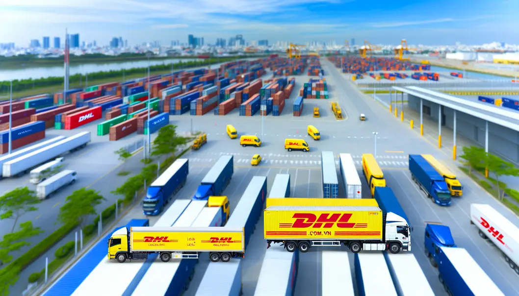 DHL logistics center in Dong Nai ensuring seamless international shipping.
