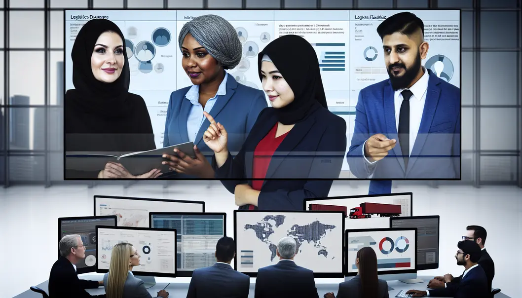 Khái niệm e-logistics với kho vận hành bằng công nghệ.