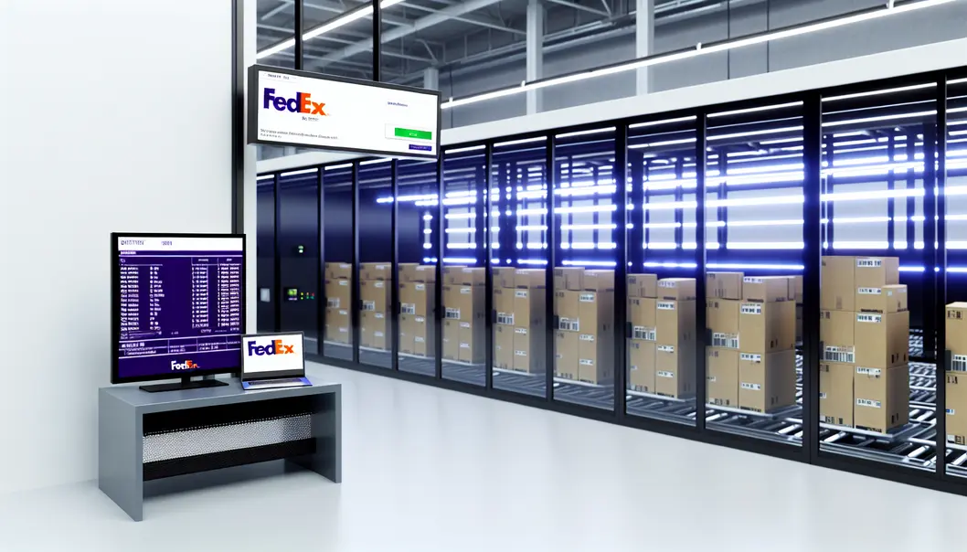 Máy bay FedEx hạ cánh, biểu tượng cho cam kết dịch vụ xuất sắc.