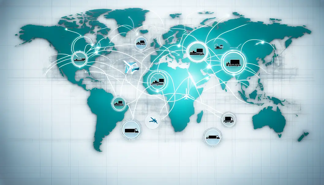 Trung tâm logistics hiện đại với công nghệ tự động và robot hỗ trợ.