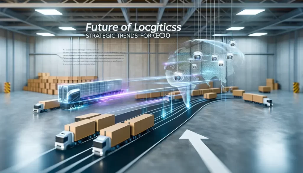 Mạng lưới logistics toàn cầu với các trung tâm và tuyến vận chuyển kết nối thể hiện tương lai ngành logistics.