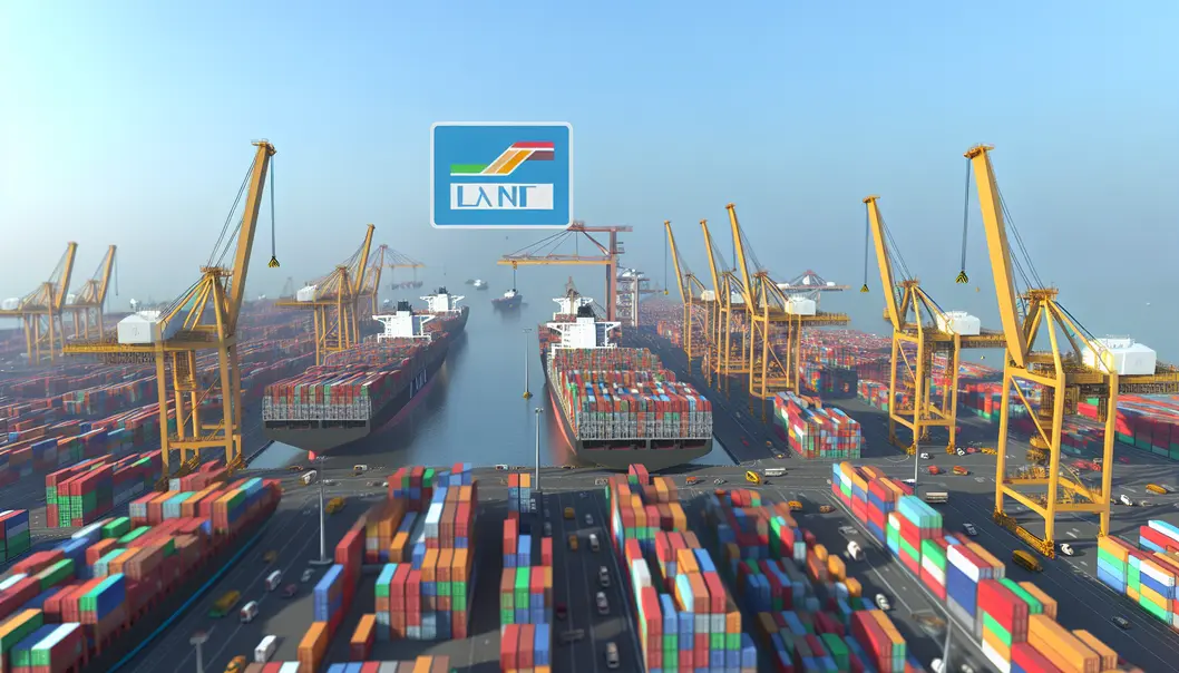 Cảng Hải Phòng tấp nập với nhiều tàu hàng và container.