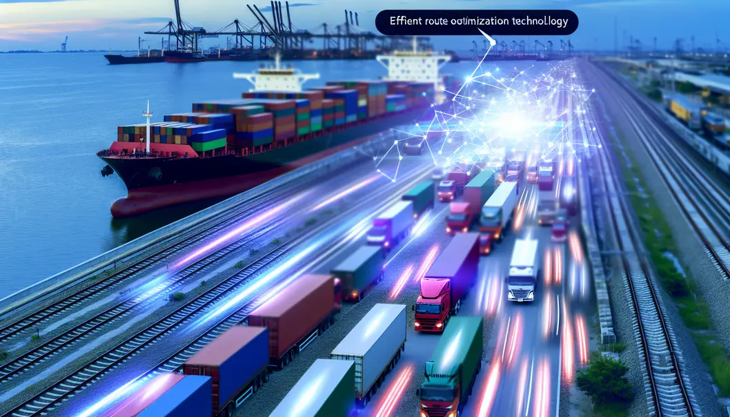 Hệ thống logistics tối ưu kết hợp nhiều phương tiện vận chuyển.