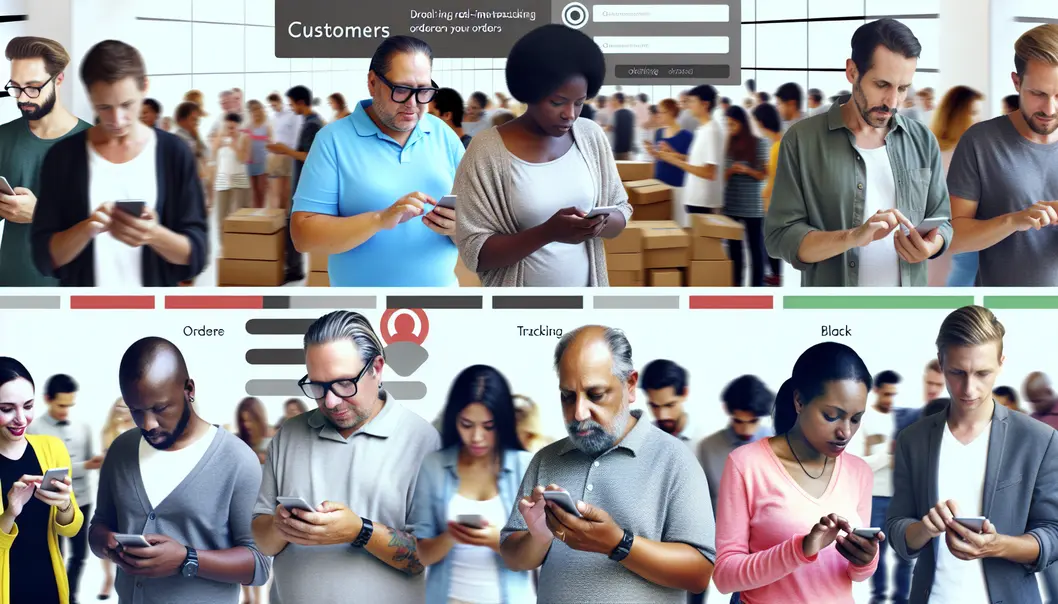 Quản lý lịch giao hàng trên bảng điều khiển kỹ thuật số.