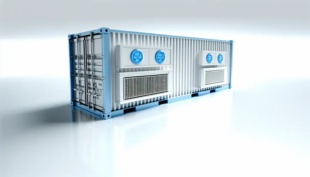 Container lạnh vận chuyển hàng đông lạnh với hệ thống kiểm soát nhiệt độ hiện đại.