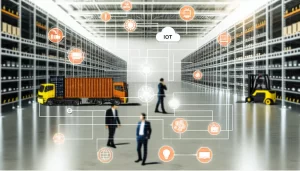 Kho bãi hiện đại sử dụng công nghệ thông minh và tự động hóa.