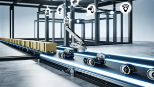 Mạng lưới logistics toàn cầu của UPS với các máy bay, xe tải, và bản đồ toàn cầu.