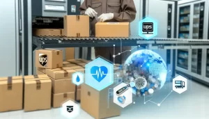 Hình ảnh minh hoạ tác động toàn cầu của logistics y tế từ UPS.