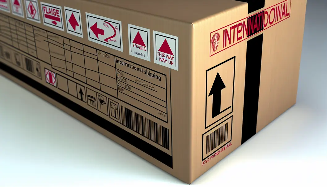 Hộp đóng gói với các vật liệu cần thiết được sắp xếp gọn gàng.