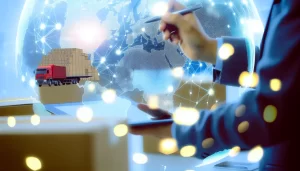 Máy bay DHL với hoạt động bốc dỡ hàng hóa.