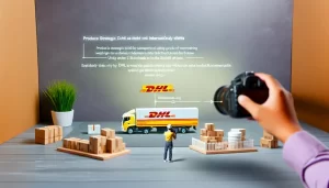 CEO lập kế hoạch giao hàng quốc tế với bưu kiện DHL