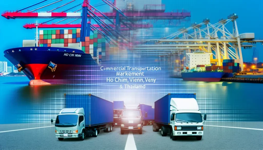 Hình ảnh mô tả mạng lưới logistics kỹ thuật số ở Đông Nam Á.