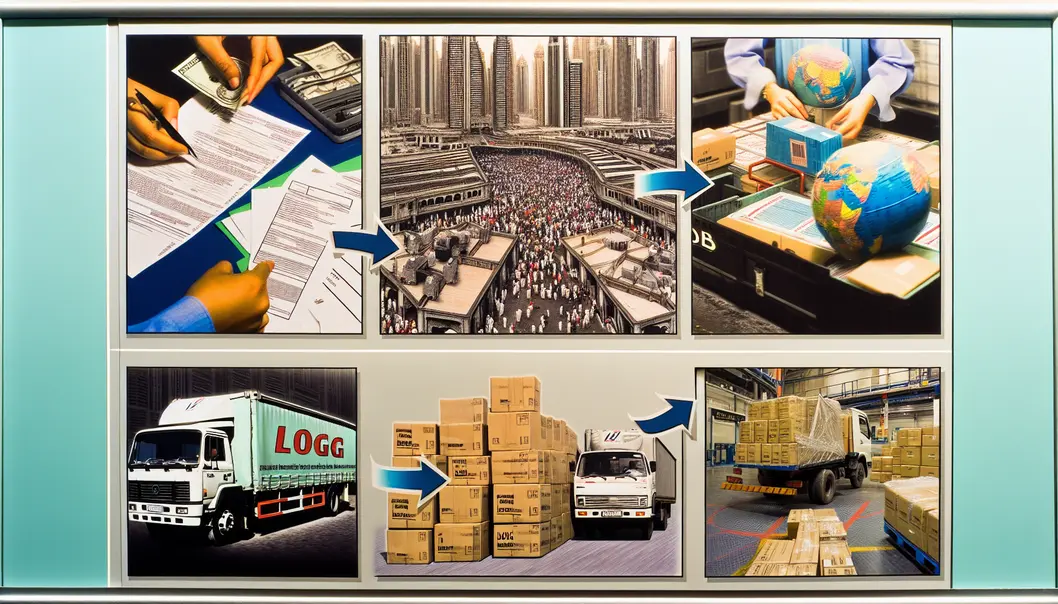 Toàn cảnh đường chân trời Dubai – trung tâm thương mại lớn của thế giới.