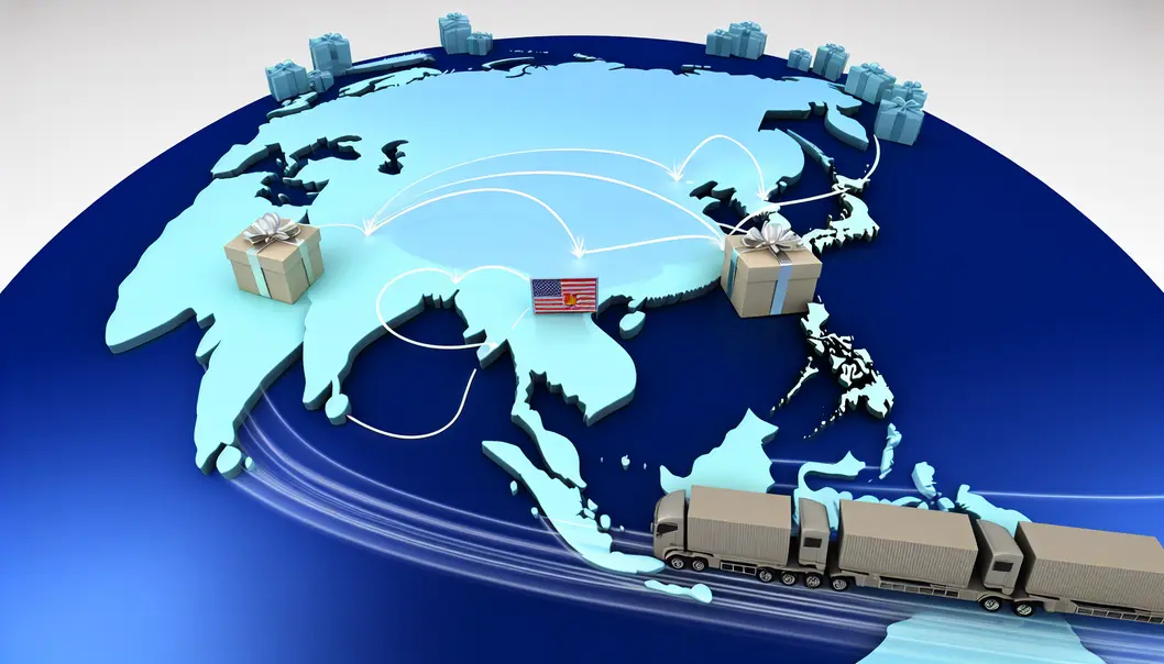 Các tuyến đường vận chuyển quà tặng từ Việt Nam đến Mỹ, Nhật, và Hàn Quốc.