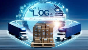 A detailed depiction of a professional environment showing efficient global logistics processes.