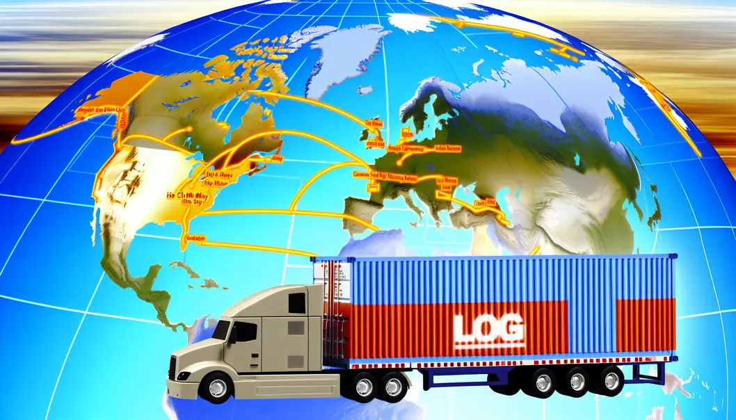 Bản đồ những tuyến thương mại từ Hồ Chí Minh đi Canada.