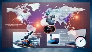 Khung cảnh cảng Hồ Chí Minh với các tàu hàng lớn đang được xếp hàng.