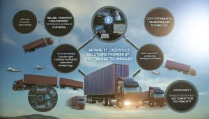 International logistics operation featuring teamwork and technology.