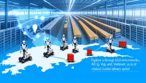 Phối cảnh Quận Gò Vấp với các tuyến đường và xe tải.