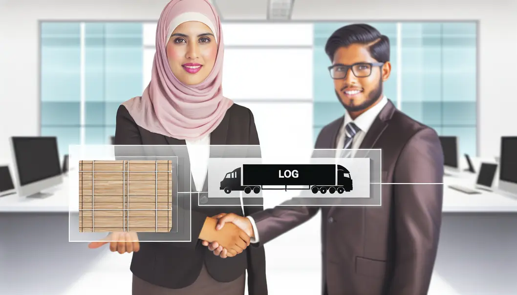 Business executive analyzing logistics for effective international shipping.