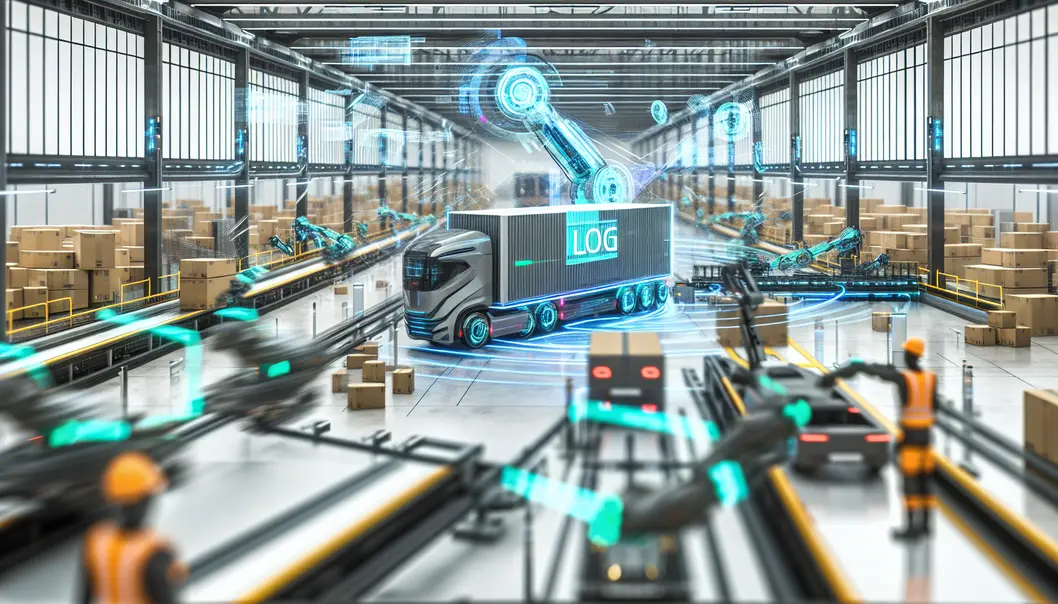 Một trung tâm logistics hiện đại với công nghệ AI và tự động hóa tiên tiến.