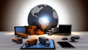 Bản đồ Việt Nam với các mũi tên chỉ hướng quốc tế từ LOG.