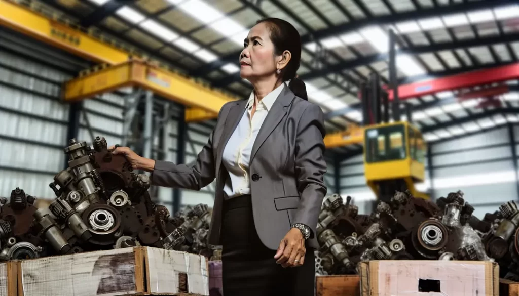 A vibrant port in Ho Chi Minh City, a hub for international shipping.