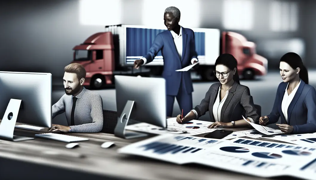 Team analyzing logistics data to prioritize urgent shipments.