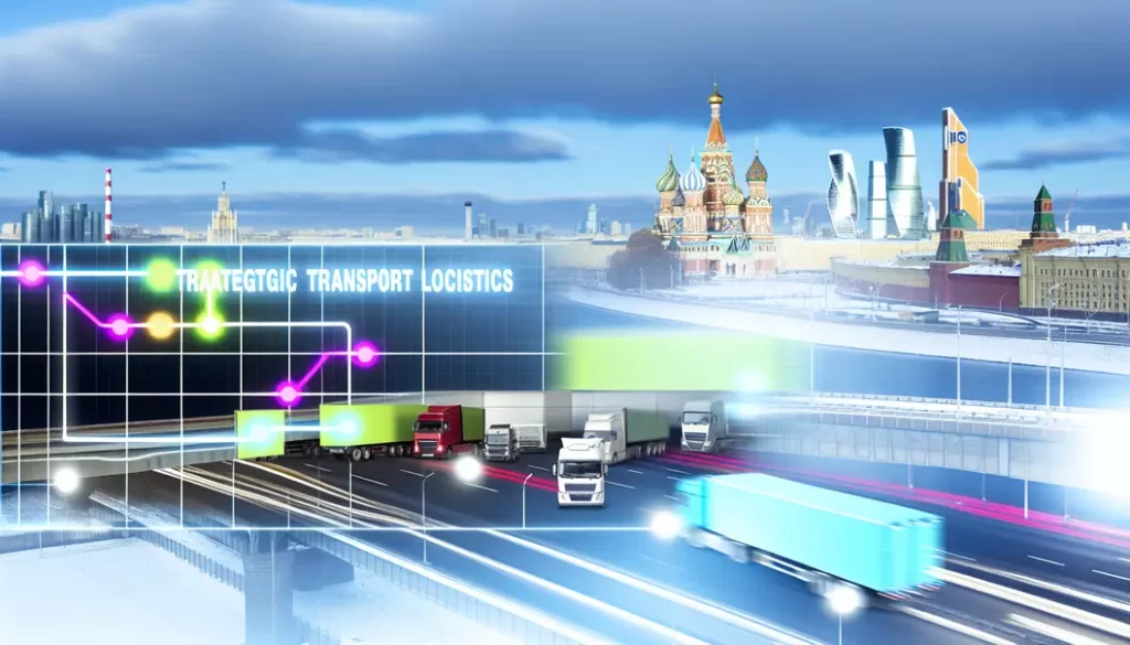 Montage hình ảnh sôi động về hành trình hàng hóa từ Việt Nam đến Moscow.