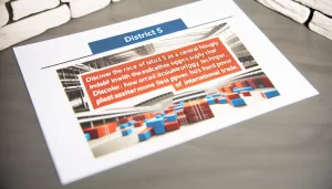 Strategic roadmap from District 5 in global medical supply chain to India.