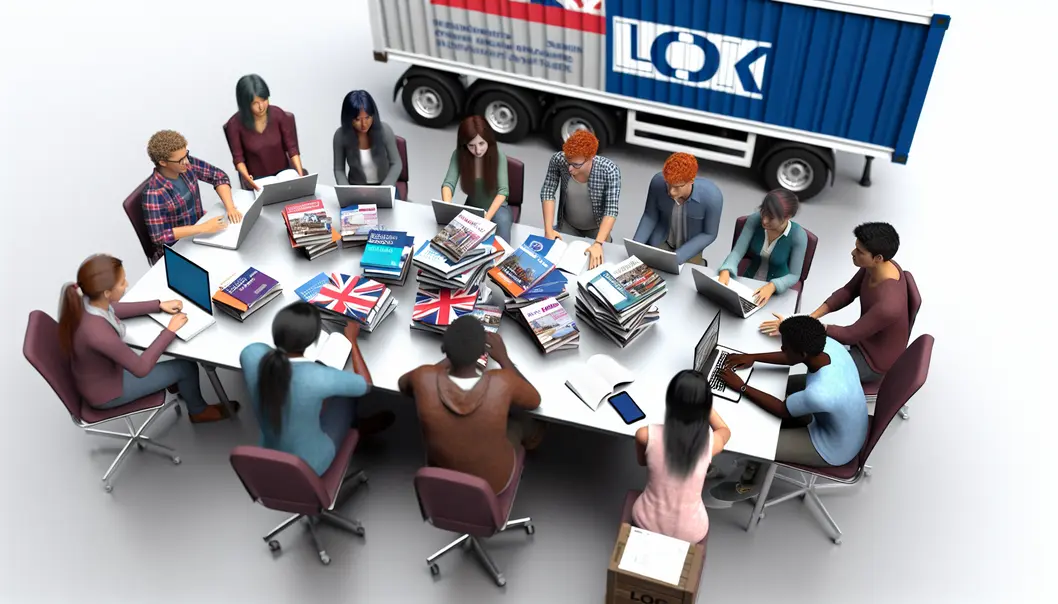 Nhóm sinh viên cùng nhau thảo luận về kế hoạch du học tại Anh Quốc.